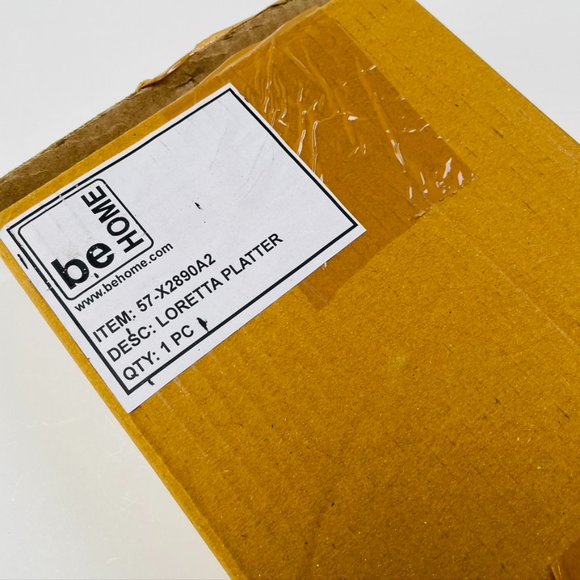 Anthropologie Loretta Leaf Serving Platter Gold - Picture 8 of 8